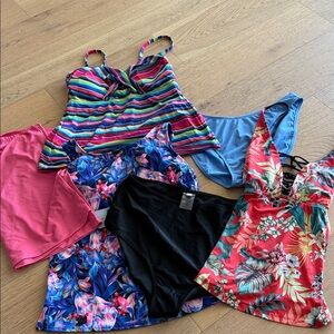 New Colorful Swimwear Set large Cupshe, shade shore, reel legends